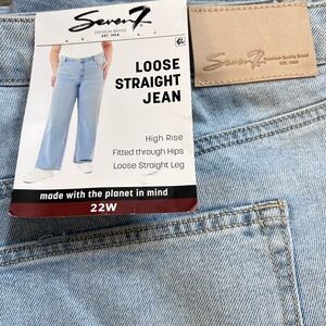 Seven7 Women's Denim Straight Leg Jeans